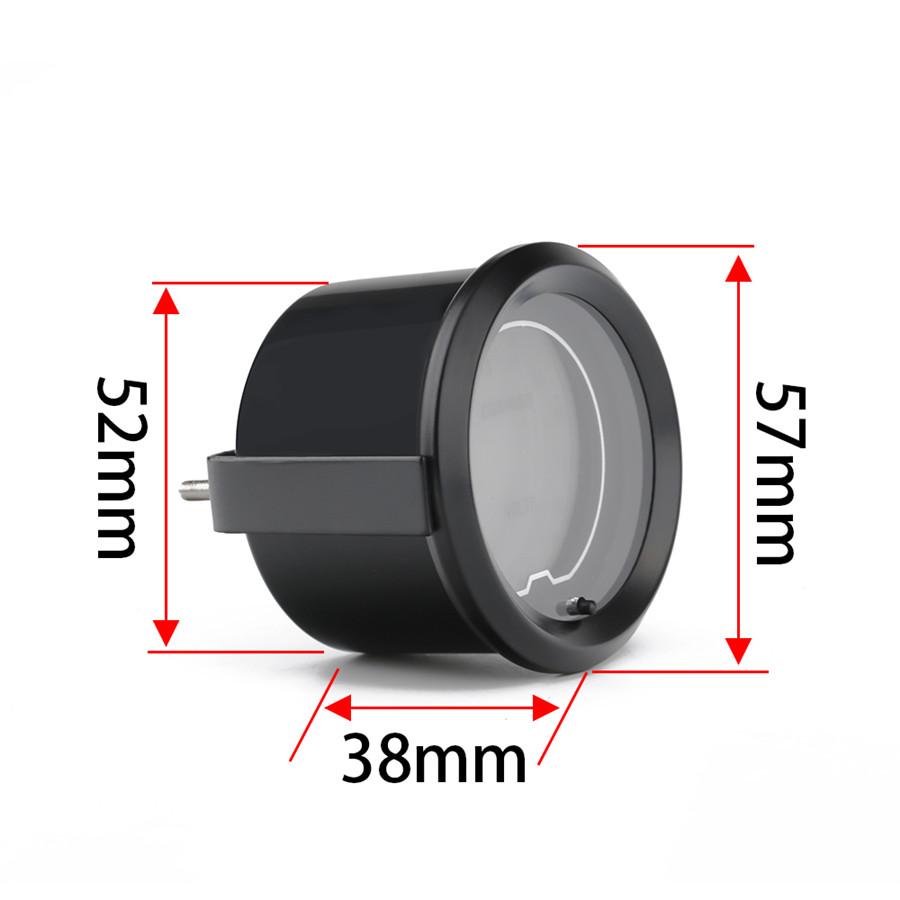 Universal 2"52mm Car Water Temp Temperature Gauge Digital 7-Colors LED Display