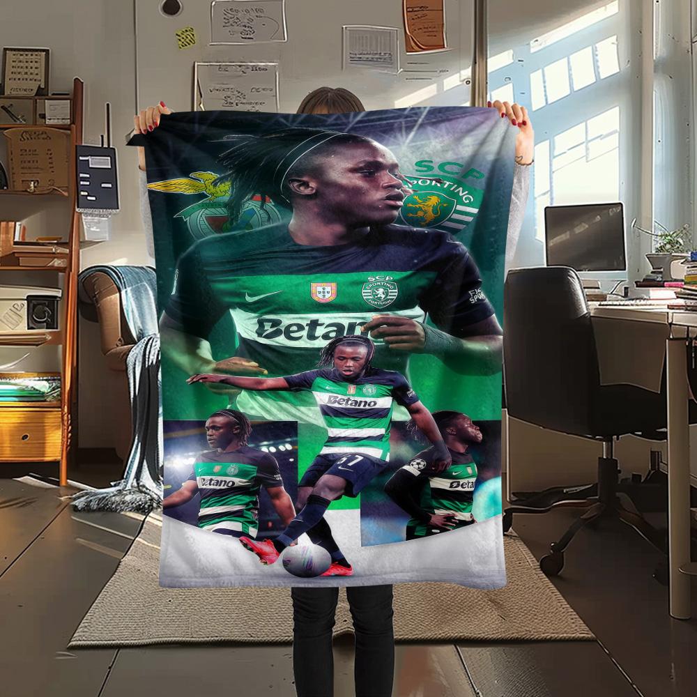 Sporting CP Print FlAannel Blanket, High quality Comfortable for All Seasons, Home Decor, Warmth and Comfort