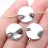 Twisted-Pattern Small-Hole Spacer Beads Mini Antique Bronze Silver Jewelry Making String Beads Separator