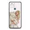 Phone Case Cover for Google Pixel 10 9 8 7 6 7A 6A Pro Shockproof Soft TPU 10 9 Pro XL Shell Animal Galloping Horse Girl Drawing