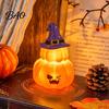 Battery Operated Nursery Light Cute Halloween Ghost/Pumpkin LED Night for Desktop Decoration, Safe Flameless Candle with Warm Glow Home Party