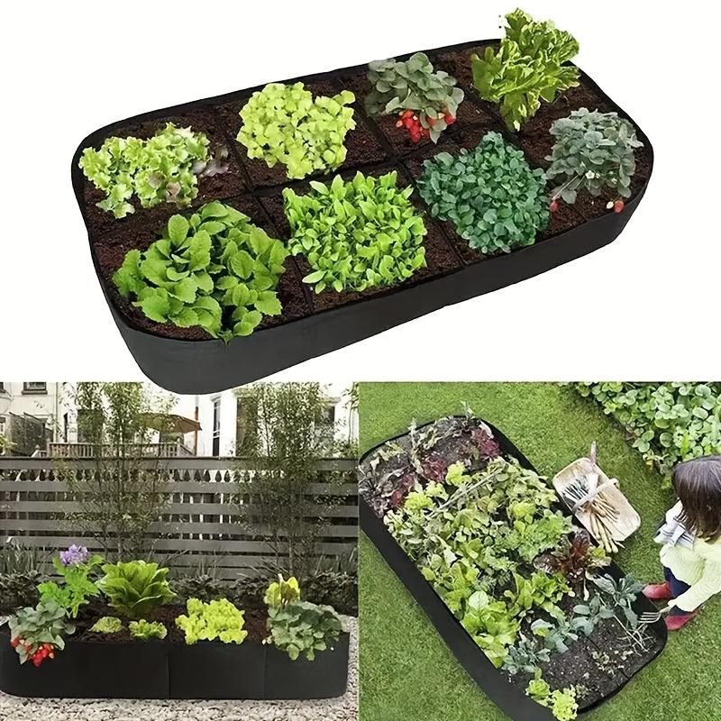 Extra Large 8-grid Elevated Garden Bed Set, Durable Rectangular Planting Box, Suitable for Growing Vegetables and Flowers