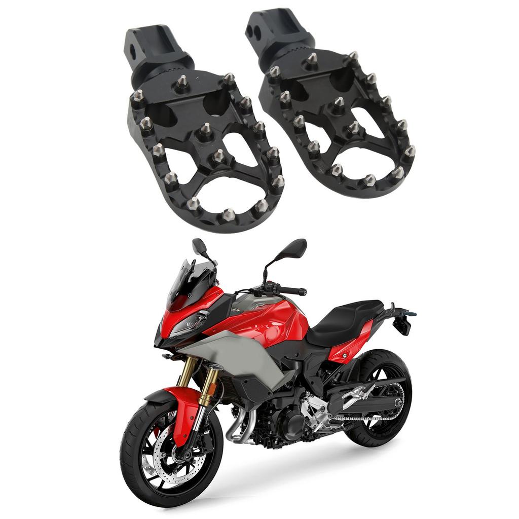 1 Pair Motorcycle Rear Footpegs CNC Aluminum Anodized   Replacement for F900R F900XR 2020‑2022