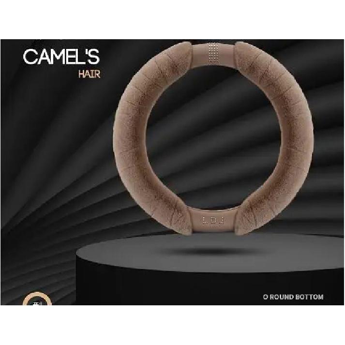 M Universal Diamond Car Soft Plush Steering Wheel Cover Guard Protector Winter Grip O/D Shape Cover Women Girls