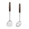 Stainless Steel Spatula Wood Handle Kitchen Stir Fry Spoon New Cooking Spatula  Kitchen Tools