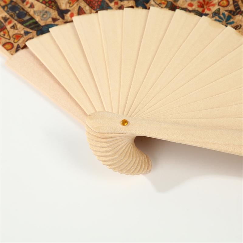 Printed Folding Hand Fans,Folding Fans Handheld Decorative Accessories for Wedding,Outdoor Party Favors,Bridal Decors