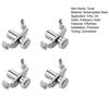 4Pcs 1/8 Violin Fine Tuners Nickel-Plated Steel Micro Tuners for Erhu And Kids Violin Easy-Install String Adjusters Beginner Violin Tuning Kit
