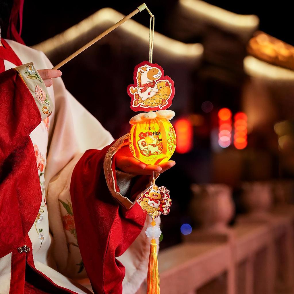 2026 Year of the Horse LED String Lights: New Year Decoration Handheld Pendant for Spring Festival Atmosphere