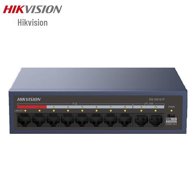 

Hikvision 10-Port 100Mbps Unmanaged PoE Switch