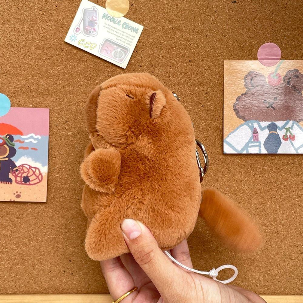 Children's Gift Capybara Doll Multiple Styles Plush Toy Gift Drawstring Tail Wagging Doll  Kids