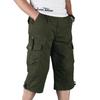 Men's Loose Fit Multi-Pocket Outdoor Cropped Casual Shorts