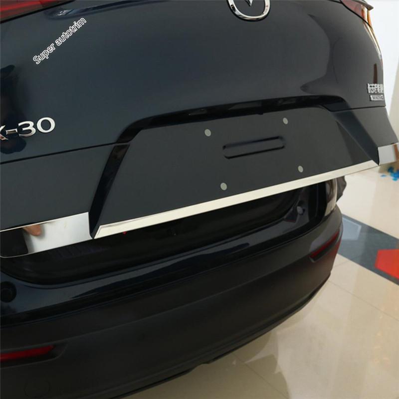 Lapetus Auto Rear Trunk Accent Cover Tail Gate Mouding Trim Back Boot Door Strip Sticker For Mazda CX-30  - 2025 Accessories