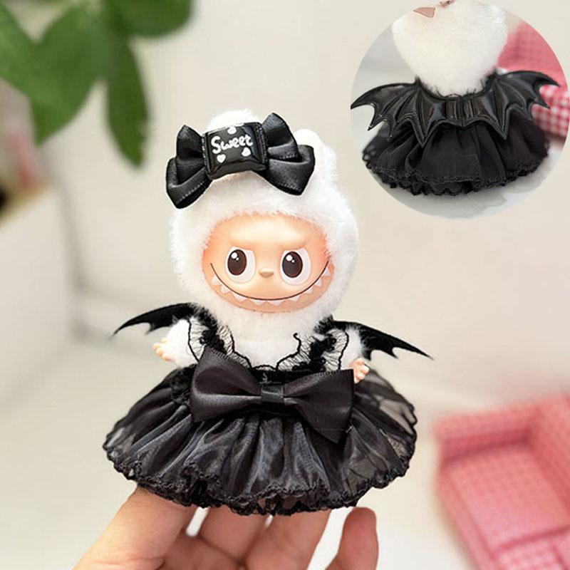 Mini Version 4.0 Vinyl Face Plush Blind Box Doll Clothes Christmas Set Small Nose Gaga Heart Bottom Password