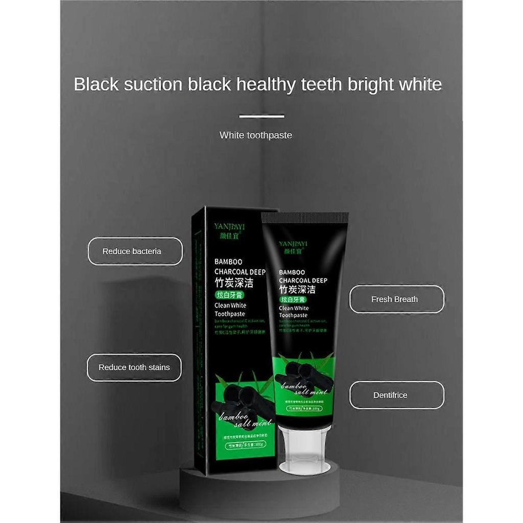 2pcs Activated carbon bamboo charcoal toothpaste 100g 2023 new