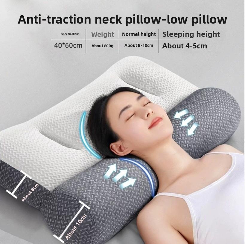 

Эргономичная шейная подушка для облегчения боли в шее, ортопедическая подушка из пены с памятью для спящих на боку, на спине, на животе 1pcs