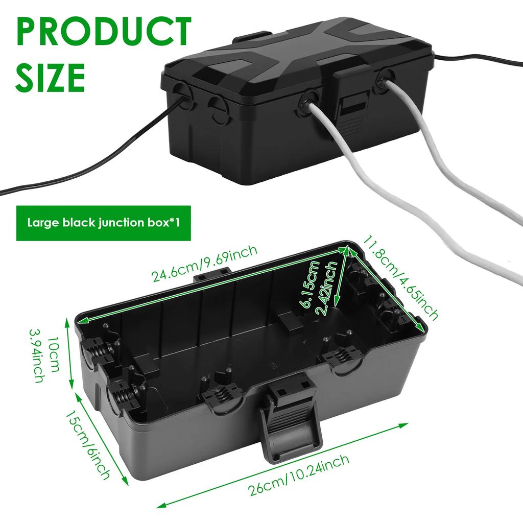 Cable Plug Protection Cover Waterproof Sealed Weather Proof Indoor Outdoor Socket Safety Tool Extend Wire Junction Protect Box