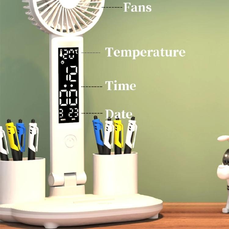 LED Ambient Light Lamp For Desk, 3200mAh Rechargeable Battery/USB Charging Table Lamp Fan for Study, Desk Reading Lamp