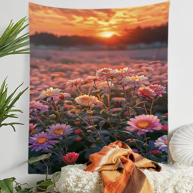 

Natural Landscape Oil Painting Tapestry Nordic Artistic Wall Poster Home Hanging Cloth Beautiful Sanding Door Width Carpet Decor 74x94cm(29x37in)