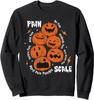 Pain Scale Spooky Pumpkin Fall Halloween Nurse Unisex Crewneck Sweatshirt
