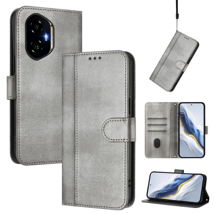 Linien-Spleißschnalle Retro Leder Handyhülle