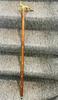 Vintage Solid Brass Fox Head Cane Handle for Walking Stick handmade design