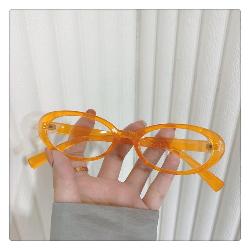 

Ретро Овальные Милые и Крутые Очки Spice Girl Millennium Frame Могут быть Оснащены Очками с Защитой от Синего Света, Простые Плоские Зеркала, Тип Кошки Королевская Сестра Flat mirror