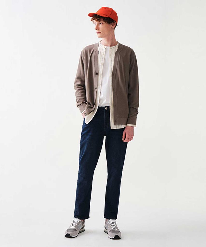 Stco Diems Silky Touch Jacket Cardigan Khaki (Classic Fit)_Dkgua02Csk
