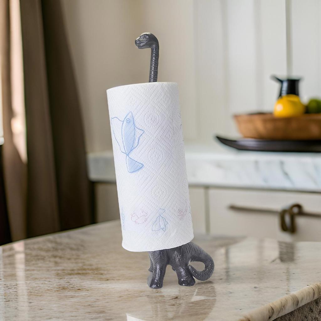 Dinosaurier-Design Papierhandtuchhalter Funktionaler Dinosaurier-Papierhandtuchhalter Vintage Bauernhaus Küchen Dekorationen Ständer