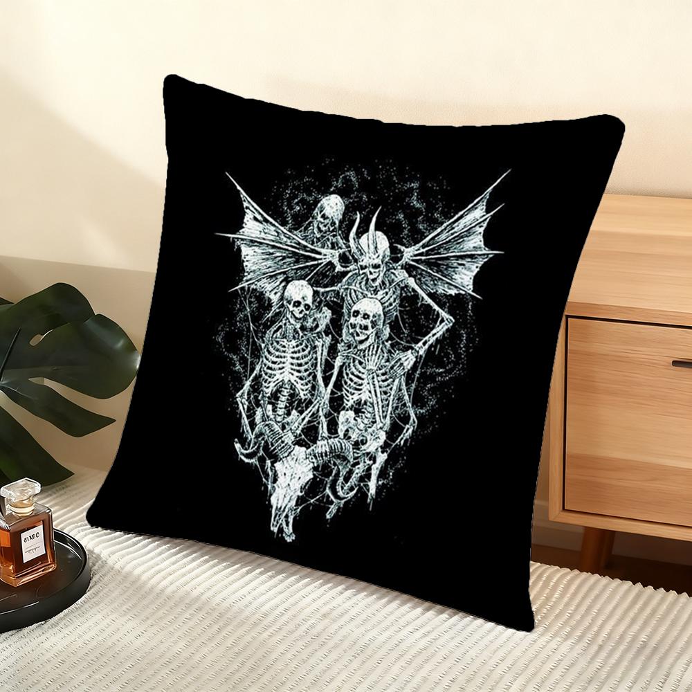 M-Mayhem Band Cushion Cover Soft Short Plush Pillow Cover Smooth Cozy Texture Aesthetic Cushion Case Home Decor