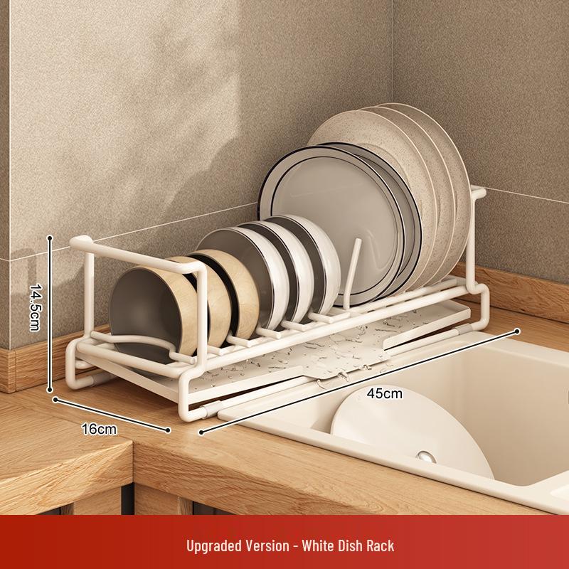 Kitchen Dish Drying Rack with Chopstick and Cutlery Storage