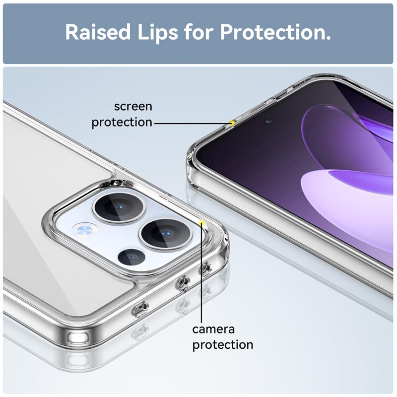 For Reno 13 Case Cover Reno13Reno 13 Pro Capas Shockproof Phone Bumper Back Armor Transparent Colour Clear Fundas OPPO Reno 13