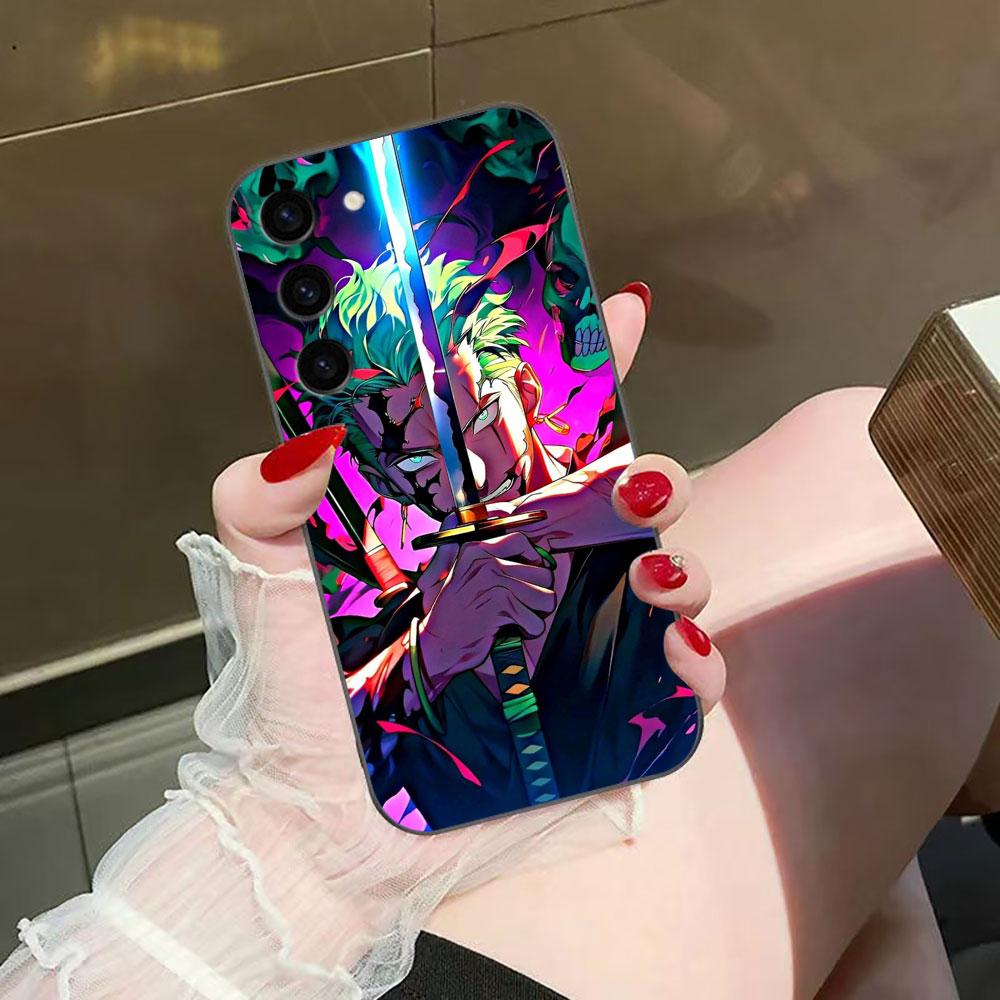 One Piece Luffy Zoro Phone Case For Samsung Galaxy S26 S25 EDGE S24 S23 S22 S21 S20 FE S10 Ultra PLUS LITE DIY Case Shell Cover