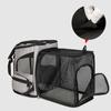 Cat Carrier Backpack, Expandable Pet Carrier Bag, Breathable Mesh Foldable Backpacks for Puppy and Rabbits, Cat Backpack for Hik
