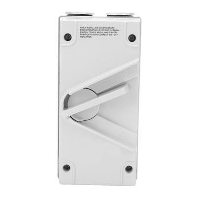 Single Phase 2P Waterproof Isolating Switch Manual Type Flame Retardant Switch AC440V(CF2P20A 20A )