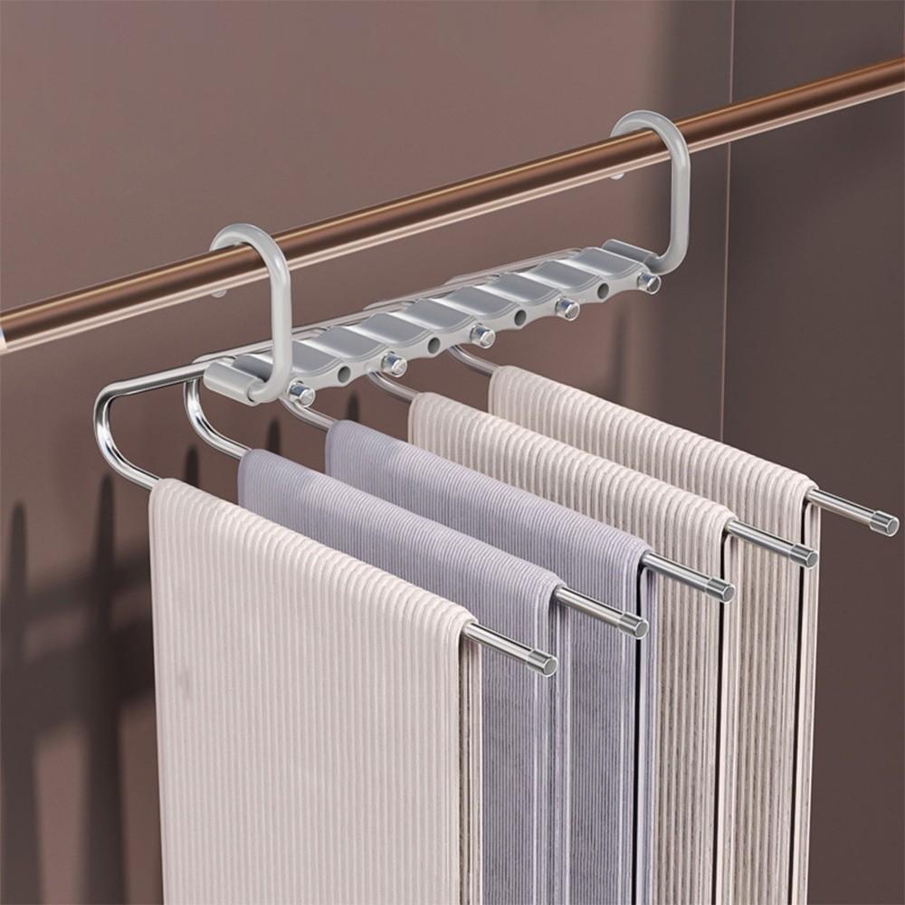 Multi-Function Magic Pants Hanger Space-Saving Trouser Hanger Durable Pants Storage Hook