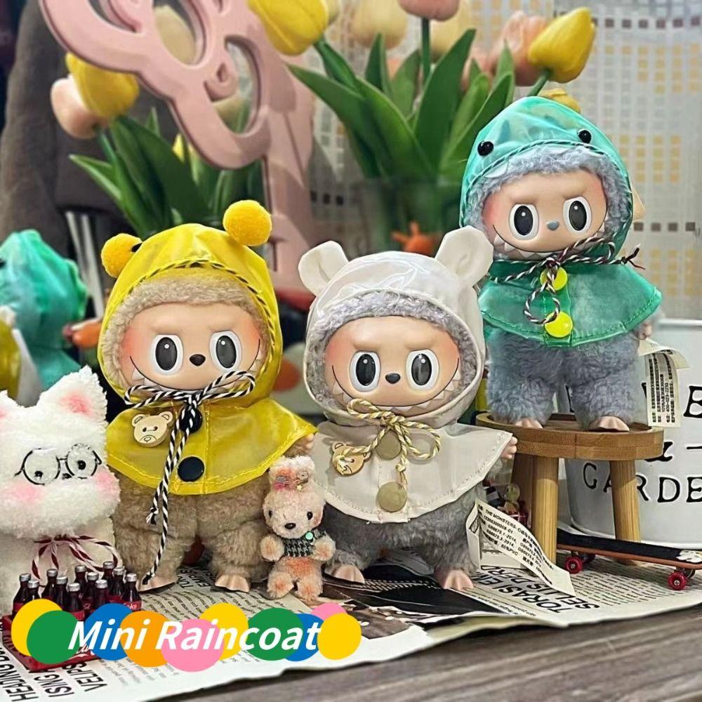 

Dress 10cm Cotton Doll s Raincoat Clothes Plush Dolls Clothes Cotton Doll Accessories Style A