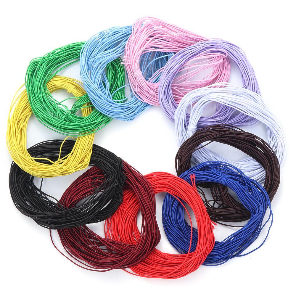 1mm 20Yards Round Ribbon High Elastic Elastic Cords Elastic Band Elastic Rope Stretchy Threads