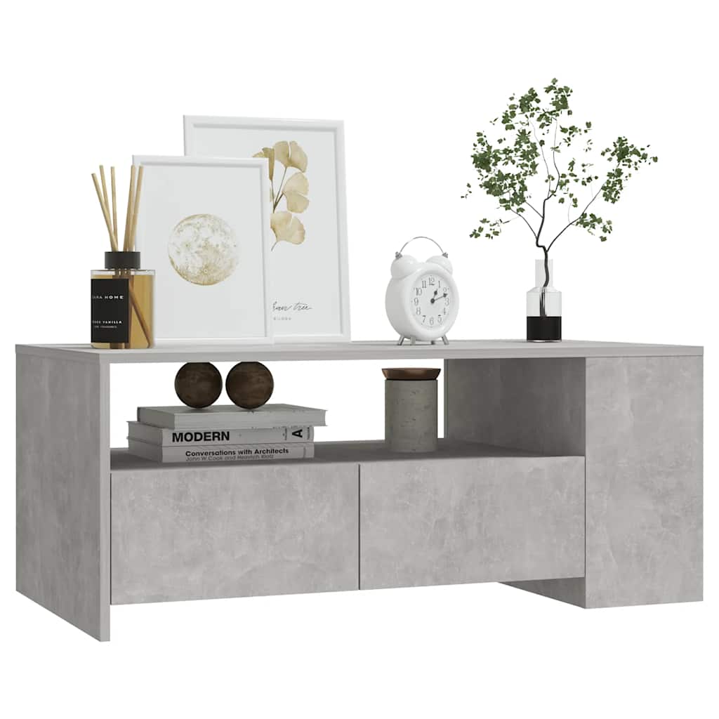 Vidaxl Couchtisch, Beton Grau, 102X55X42 Cm