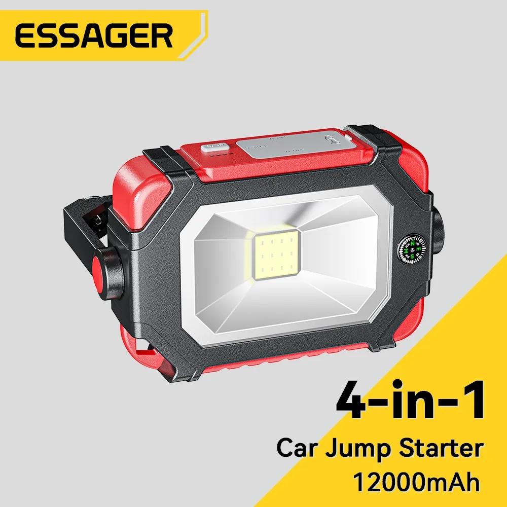 

Essager 12 В автомобильный стартер Power Bank портативный автомобильный аккумулятор зарядное устройство пусковое устройство автоматический аварийный запуск светодиодное освещение 12000mAh