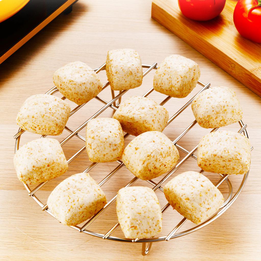 1pcs Round Steamer Rack Cooking Rack Multi-use Rust-proof Steaming Rack Fits Air Fryer/Stockpot/Pressure Cooker
