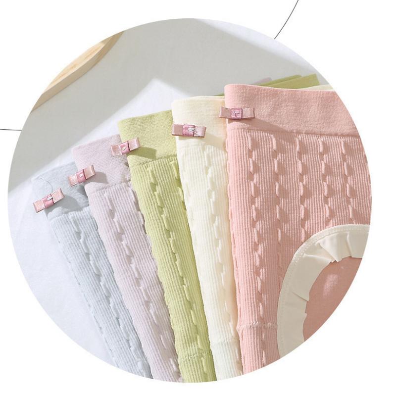 Fashion New Soft Women's Underwear Lace Student Briefs Sexy Cotton Lace Soft Comfortable Panties Briefs