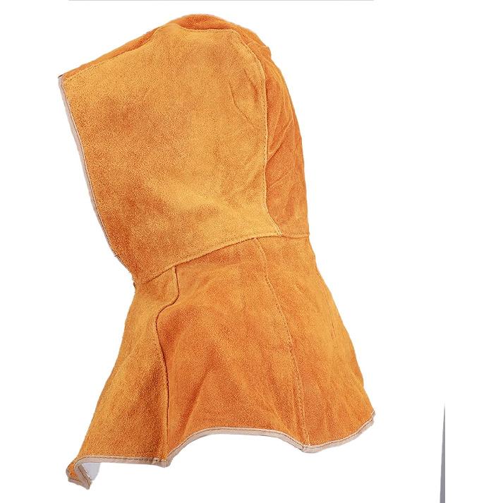 Leather Welding Hood Full Welding Helmet Welding Hood Cover Welding Protective Gear Welding Hat for Welding Neck Protector