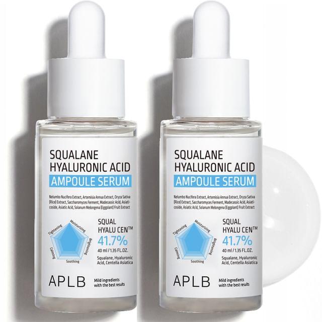 APLB - Набор ампул-сывороток со скваланом и гиалуроновой кислотой 40ml x 2 pcs