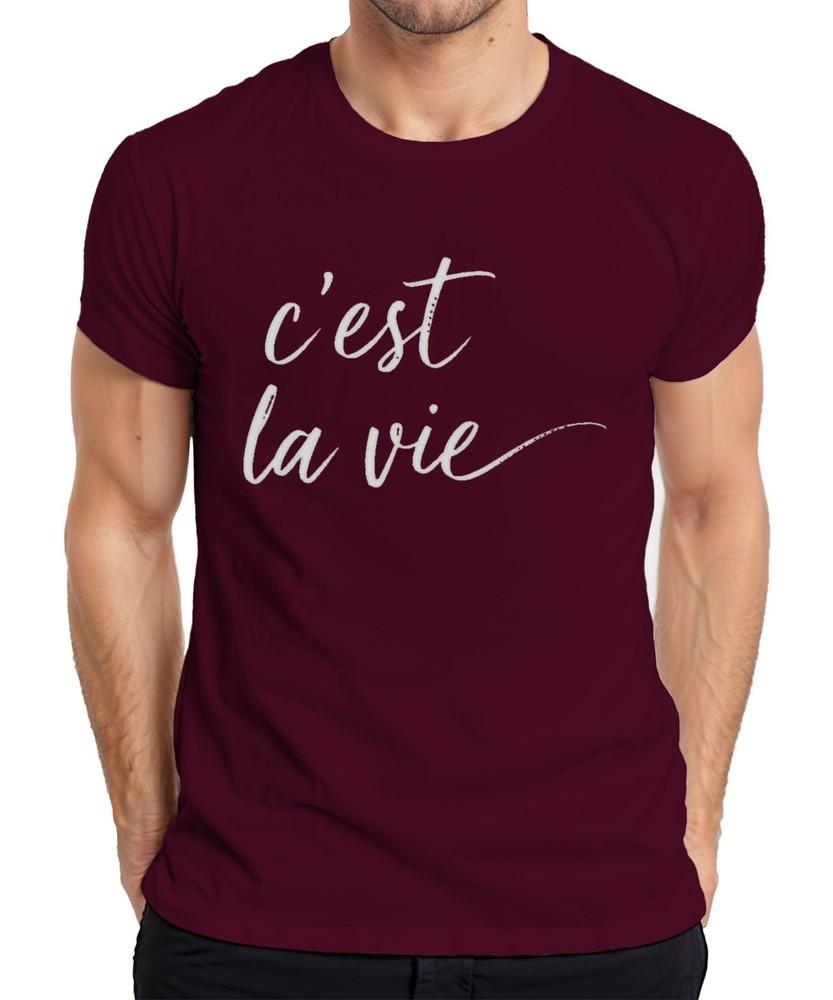 Cest La Vie French Saying Calligraphy Handlettering Minimal Unisexs T Shirt