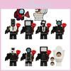 Toilet Man Surveillance Tv Assembled Building Blocks Toy Diy Plastic Abs Material Small Particle Blocks 0-38 Pieces Net Weight 0.01kg