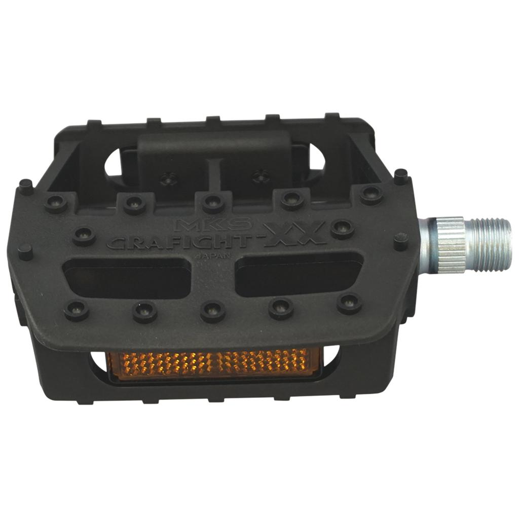 Mikashima Bicycle Pedals Black (MKS) GRAFIGHT-XX (Graphite-XX) 1/2-inch Core,