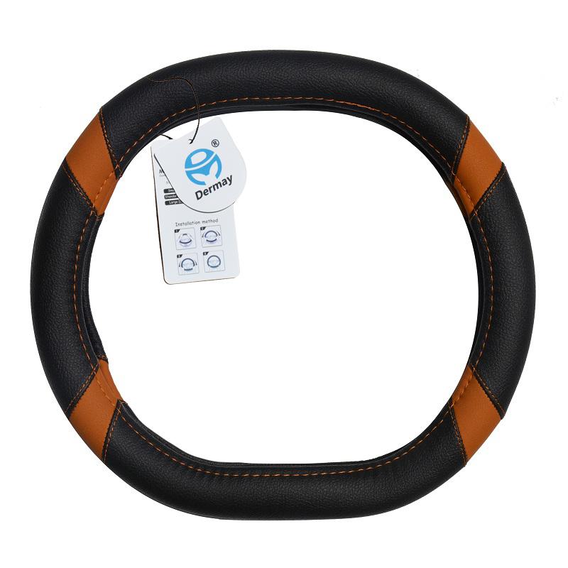 DERMAY Auto Lenkrad Abdeckung Micro Faser Leder Angepasst für Peugeot 508L 350THP 400THP 5 Farben Auto