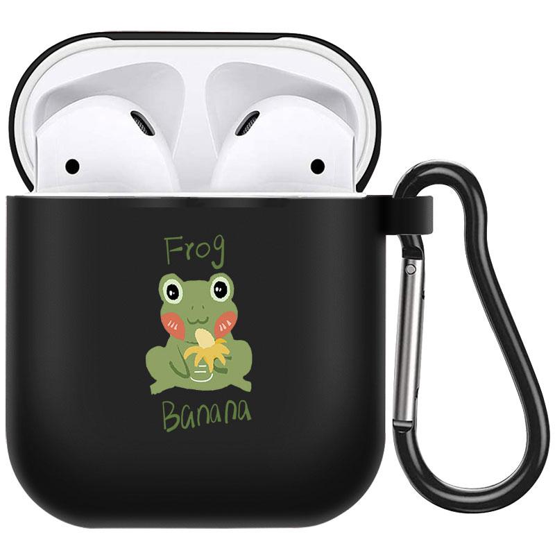 קריקטורה חמוד חיות מחמד כלב חתול בעל חיים ינשוף צמח פרחי אפל עבור אפל AirPods 2 3 כיסויי אוזניות חסינות זעזועים שחורות AirPods Pro Funds Cover