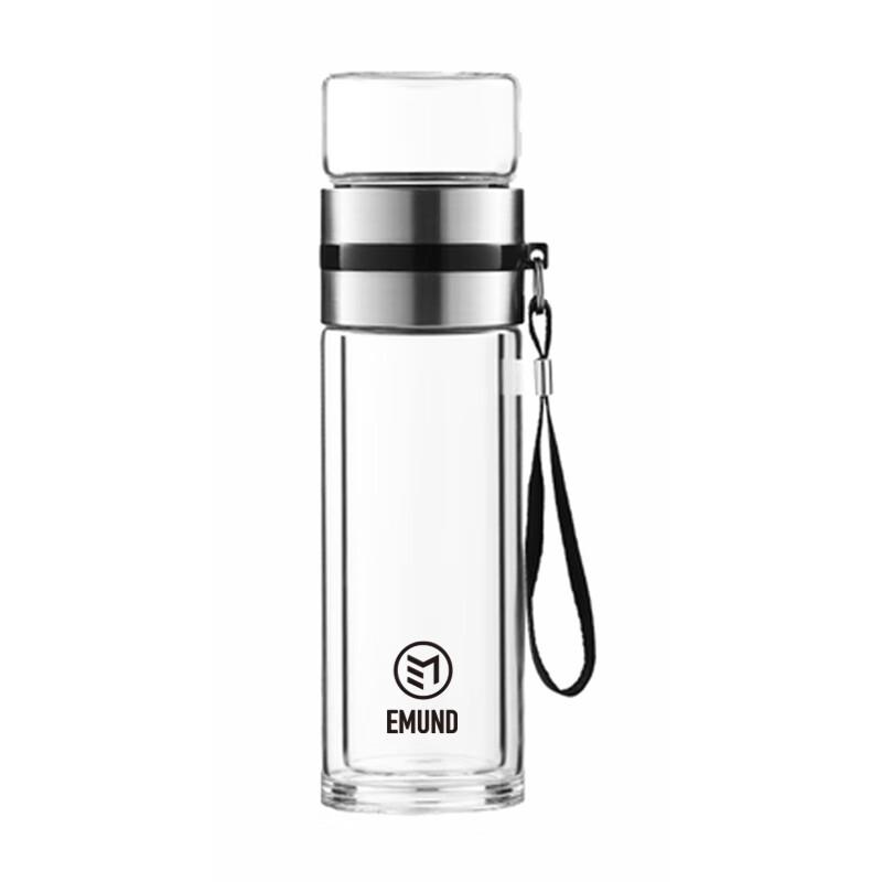 EMUND Delong Double-Wall Tea Infuser Glass Bottle