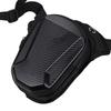 Woven Fabric Motorcycle Leg Bag with Structured Hard Shell, Practical Thigh Utility Pouch for Daily Carry, Small Item Storage, Side Wear
